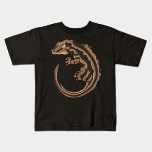 Striped Gargoyle Gecko Kids T-Shirt